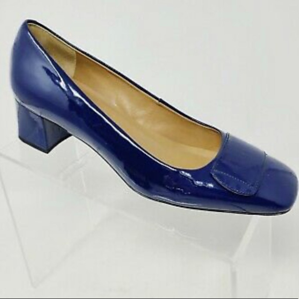 Talbots square heel low heel pumps, size 8